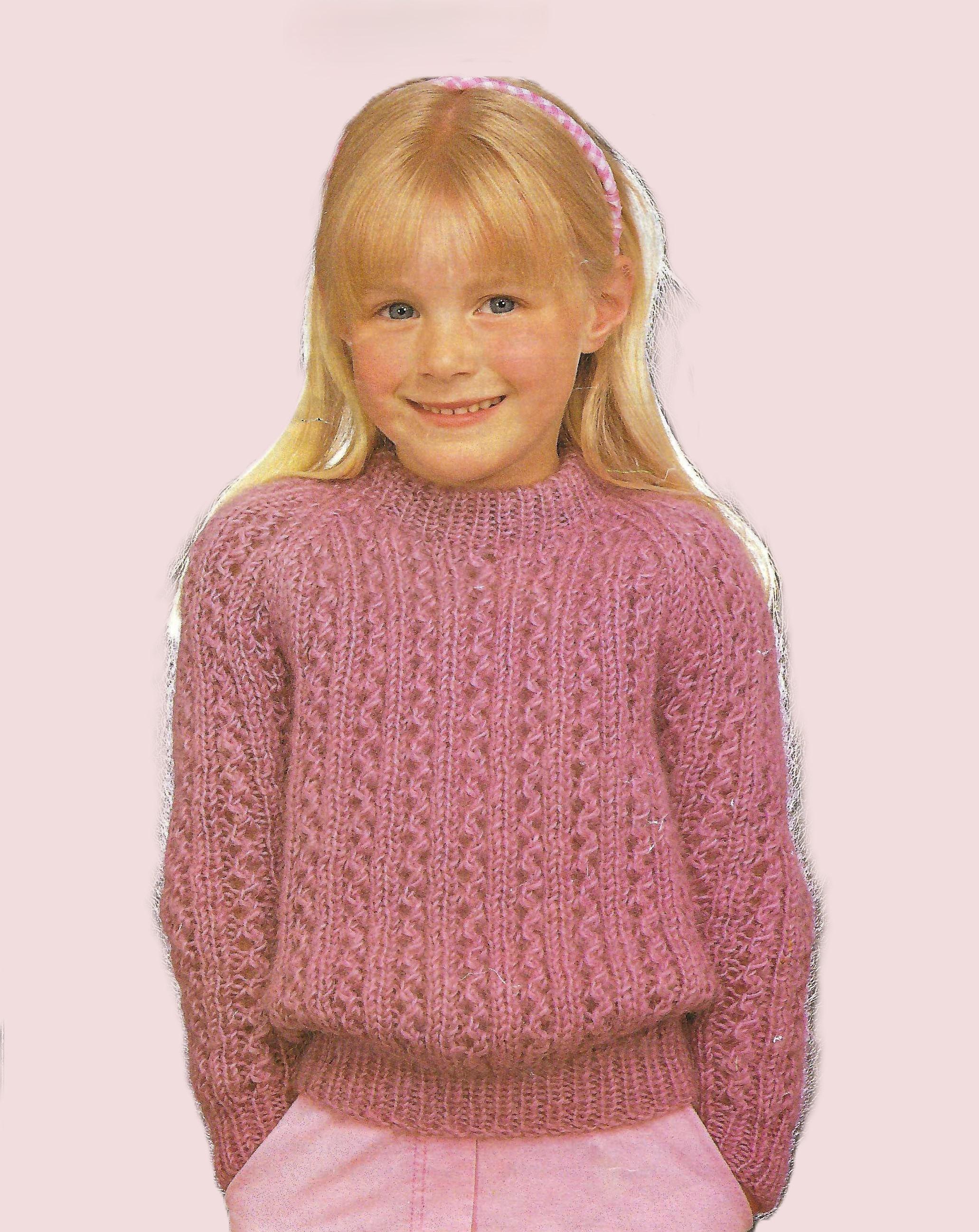Pull Vintage Femme Rose à Pois Multicolore Années 80 - Occasion Très Bon état