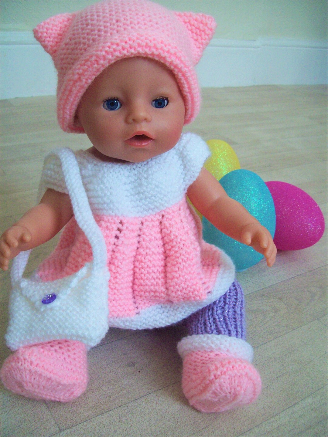 Knitting Pattern PDF Baby Dolls Clothes Leggings Hat Boots Bag Etsy UK