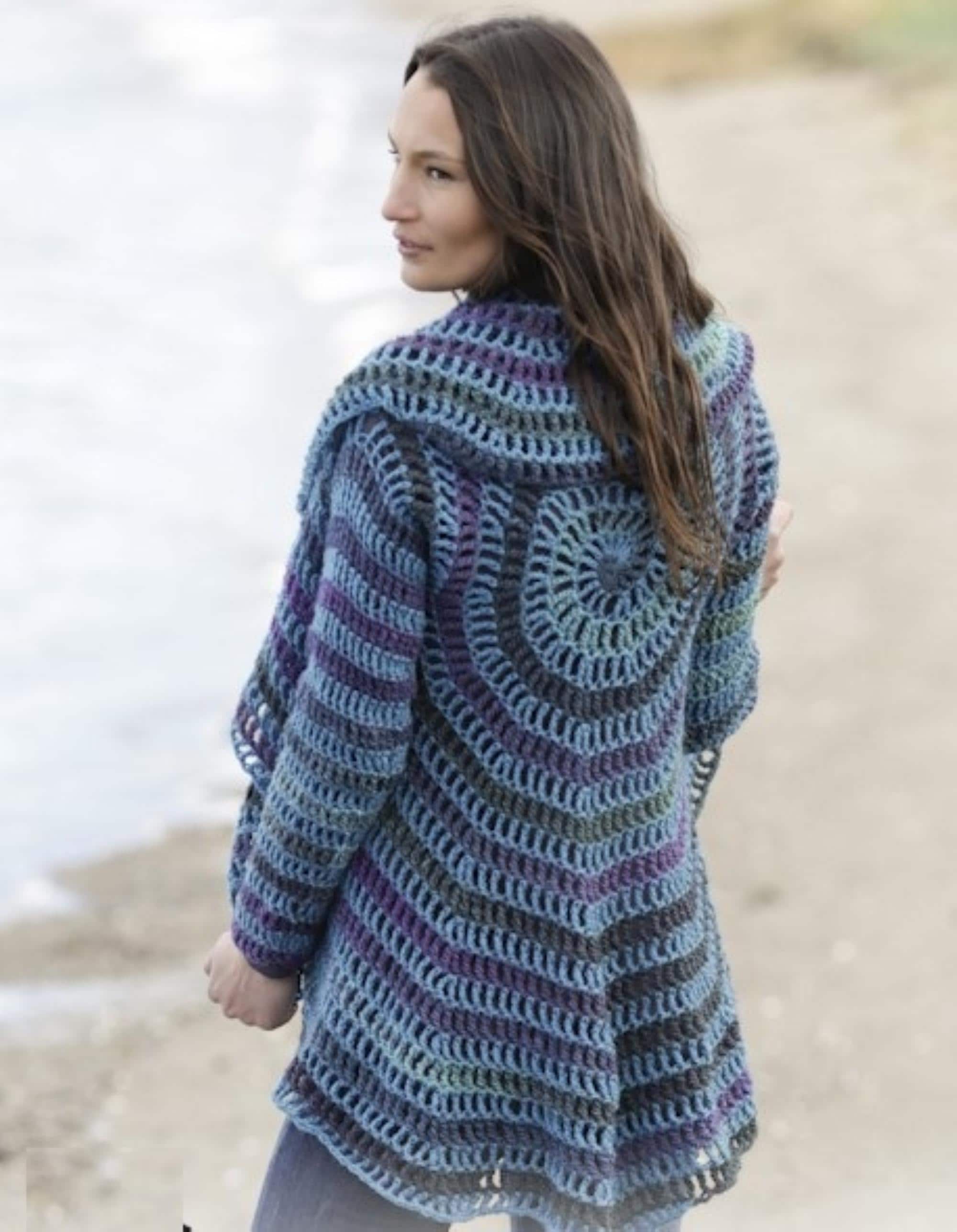 ジャケット・アウター GLIMCLAP Feather yarn cardigan FASHION Store Women's Feather Yarn Short Sweater Jacket