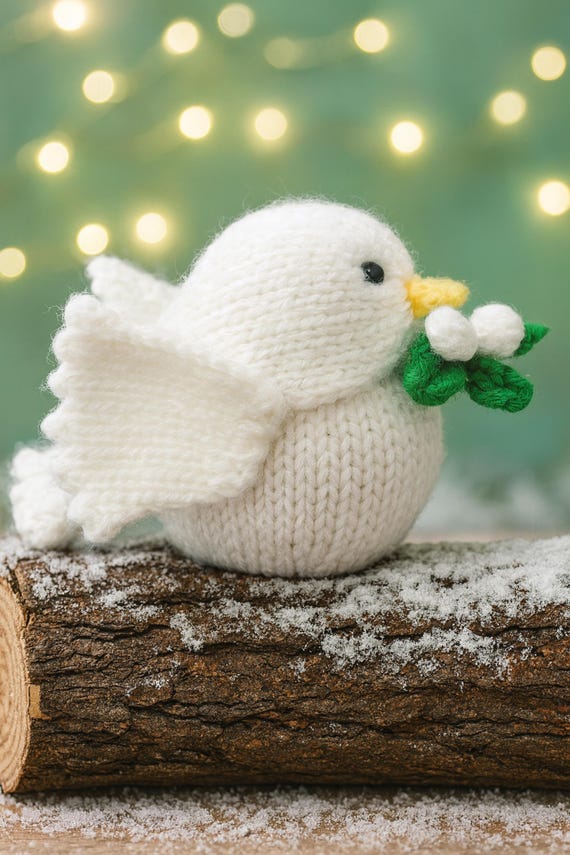 Turtle Dove & Mistletoe Chocolate Orange Cover Christmas PDF Knitting Pattern DK 8ply Festive Food Cozy Home Decoration Easy Knit Download