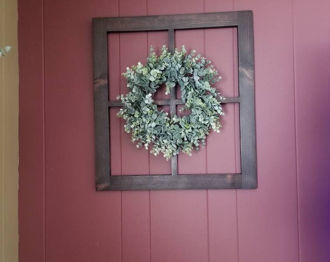 Rustic Window Frame Wall Decor Handmade Handcrafted Etsy