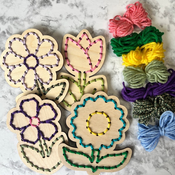 Flower Kids Yarn Sewing Kit