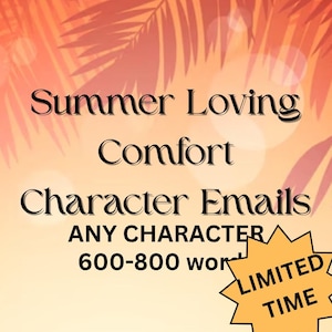 Carta sazonal limitada | SOMENTE de maio a agosto | Férias de verão com seu personagem de conforto | Download digital | 600-800 palavras
