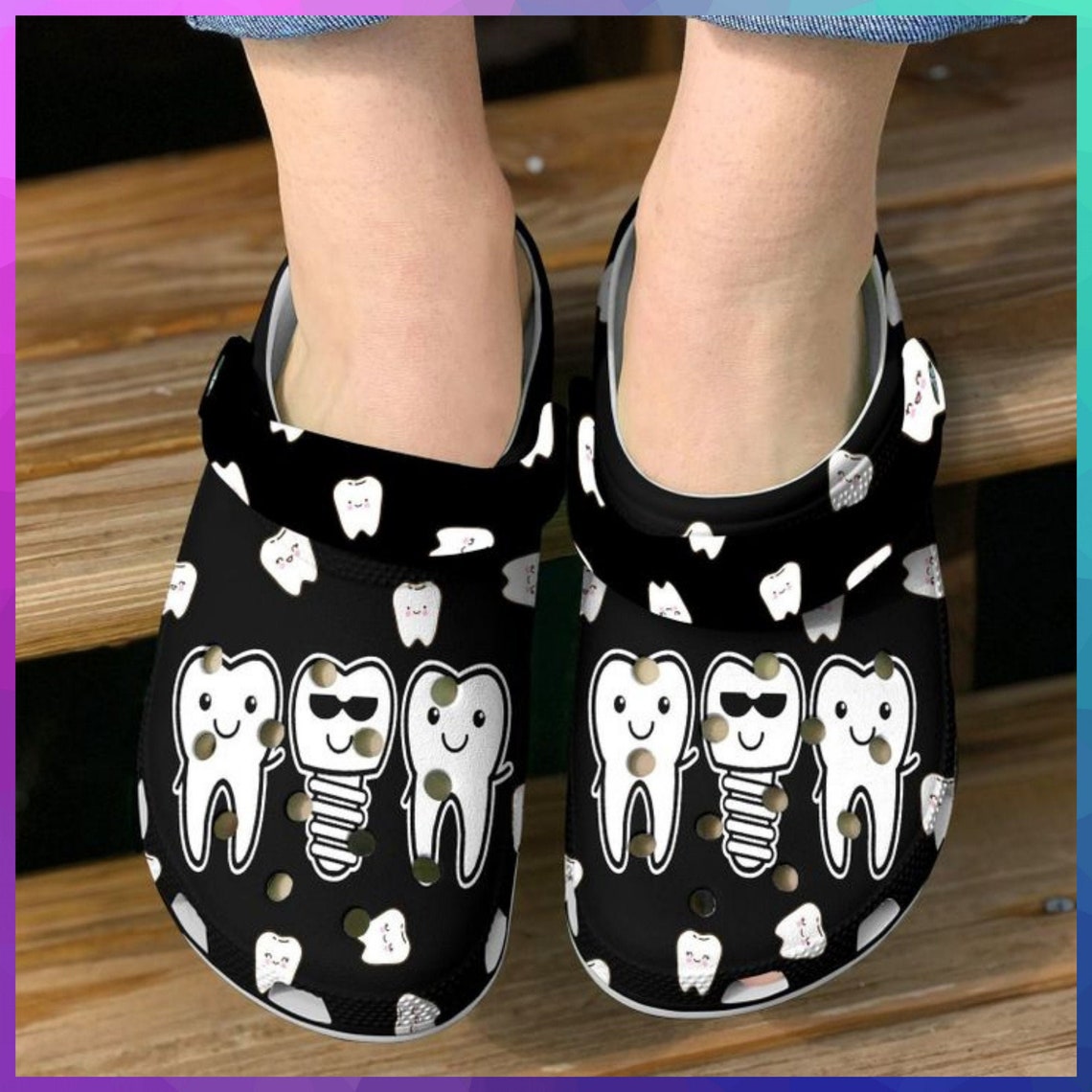 Dentist Dental Pattern Crocs Clog Comfortable For Mens And Etsy