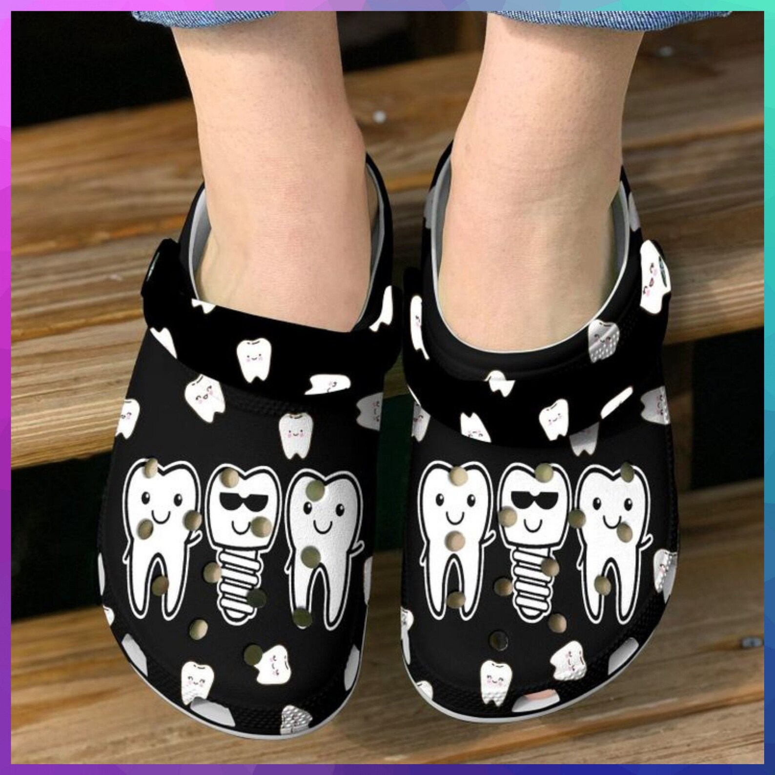 Dentist Dental Pattern Crocs Clog Comfortable For Mens And Etsy