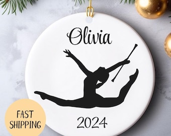 Twirling Ornament Personalized Baton Twirling Keepsake Custom Majorette Twirling Gift Baton Coach Color Guard Team Ornament Baton Gift