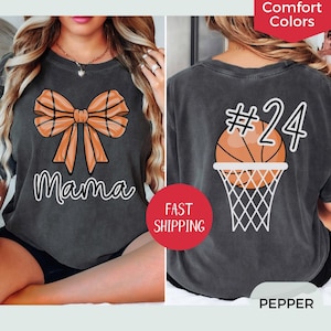 Personalized Basketball Mama Shirt: Gameday Mom T-Shirt