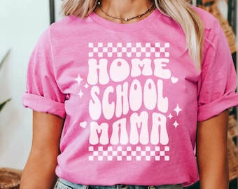 Retro Homeschool Mama T-Shirt: Stilvolles Homeschool Mama Geschenk