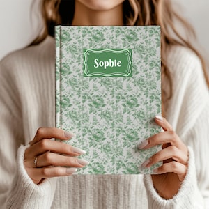 Personalized Toile de Jouy Journal: French Chinoiserie Notebook
