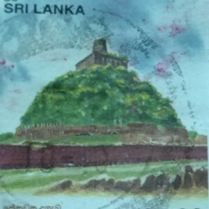 Ceilán puro del siglo XI Jethawanaramaya Stupa Premium Sri Lankan postales sagrada ciudad patrimonio mundial de Anuradhapura Dagaba