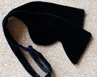 Papillon oversize in velluto nero da annodare – Stile da cerimonia