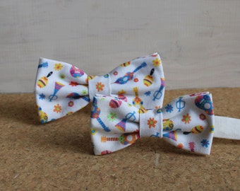 Musical instrument bow tie, Father and Son Bow Ties, Boys bow tie, Mens bow tie