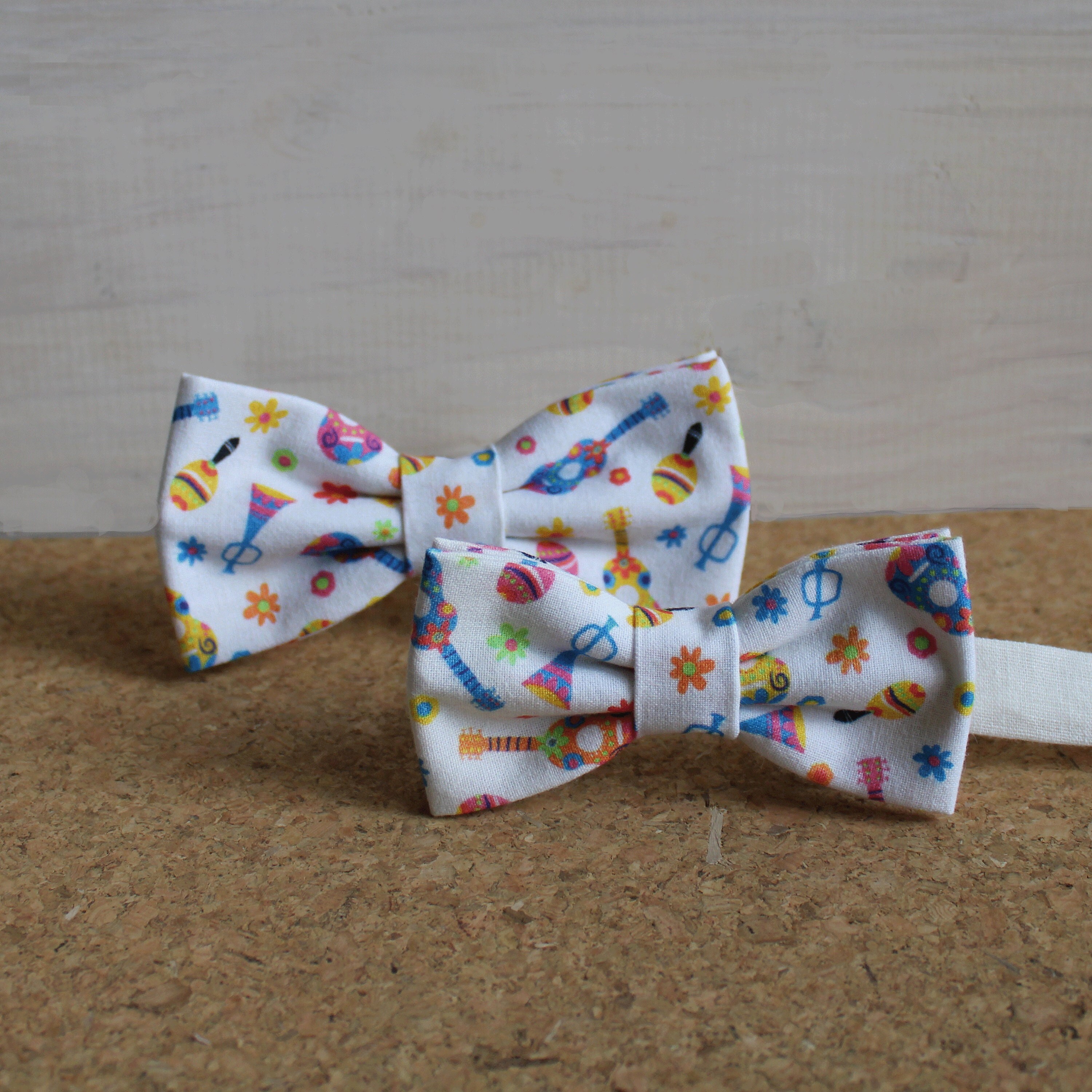 Father & Son Musical Instrument Bow Tie Set