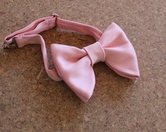 Baby Oversized Bow Tie / Butterfly Baby Bow Tie, Baby Pink Bow Tie