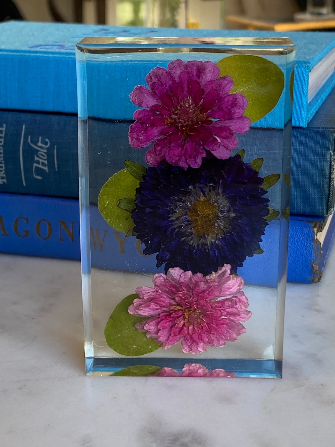 Pressed Floral Resin art Etsy