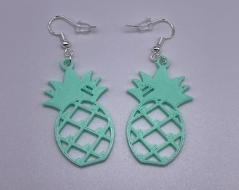 Pineapple Earrings ~ Cute Pineapple Earrings ~ Summer Earrings ~ Pineapple Jewelry ~ Colorful Jewelry ~ Fruit Themed Jewelry ~ Pineapples