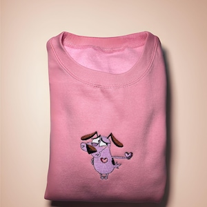 Coração bordado Courage Crewneck | dia dos namorados