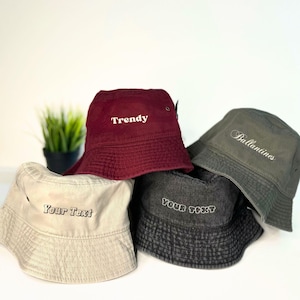 Custom Embroidered bucket hat