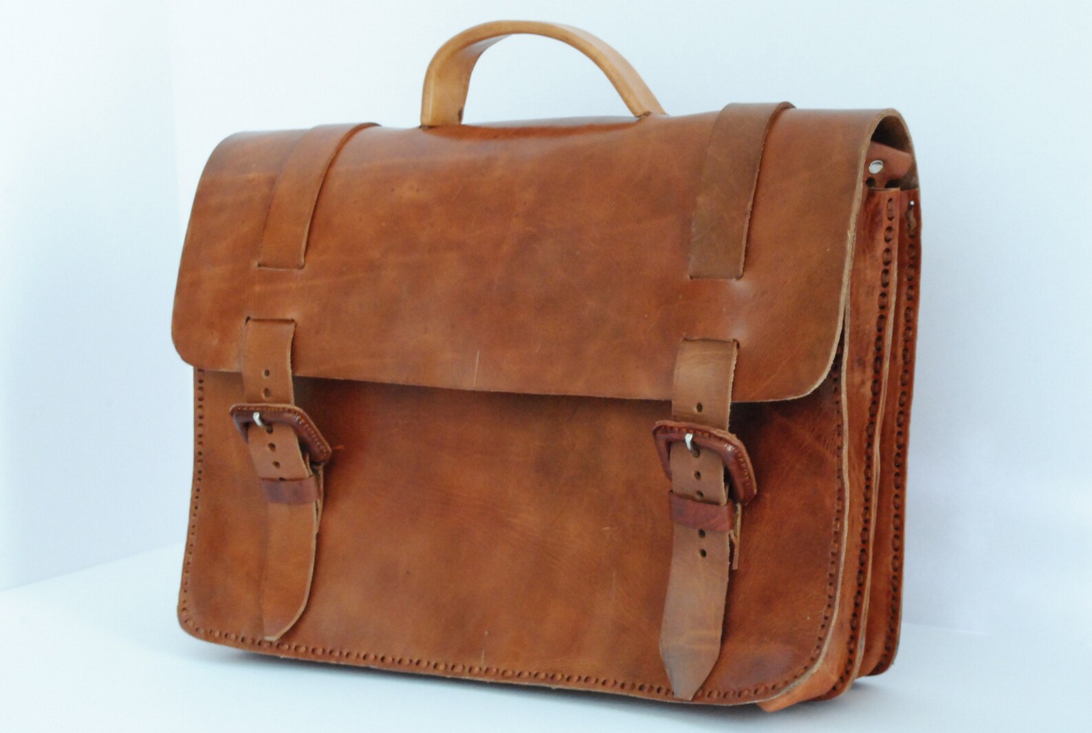 Minimalist Leather Messenger Bag Laptop Bag Hand Briefcase Etsy