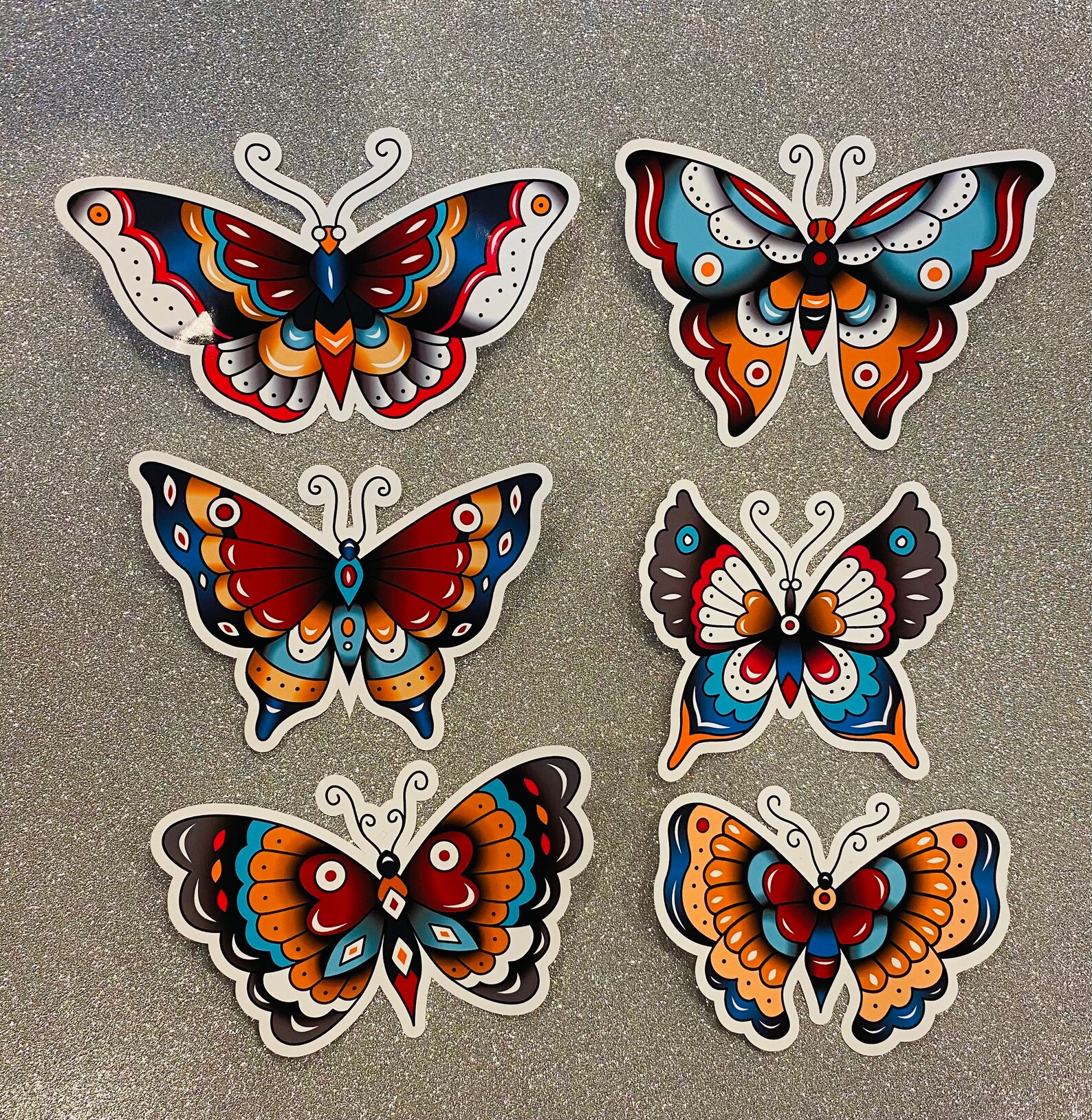 Día de Muertos butterflies decal hi-gloss 2 inch x 4 inch | Etsy