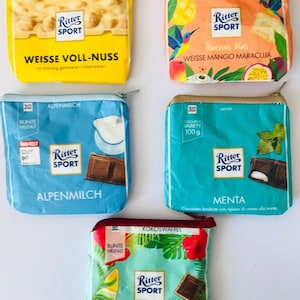 Bag Small Ritter sport Pouch Sustainable chocolate lover Ecofriendly Gift Purse Ritter Sport Gift Hanmade Purse