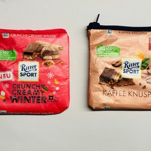 Tasche Kleine Ritter Sporttasche Nachhaltiger Schokoladenliebhaber Umweltfreundliches Geschenk Geldbörse Ritter Sport Geschenk Hanmade Geldbörse Bild 5