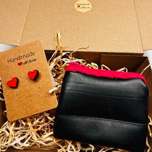 Geldbörse Kleine handgefertigte Ritter Sport Tasche Nachhaltige Box Geschenkbeutel Schokoladenliebhaber Geschenk Handgemachtes Set Kleine Beutel Box Geschenk handgemachte Tasche