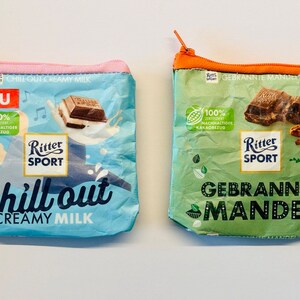 Tasche Kleine Ritter Sporttasche Nachhaltiger Schokoladenliebhaber Umweltfreundliches Geschenk Geldbörse Ritter Sport Geschenk Hanmade Geldbörse Bild 8