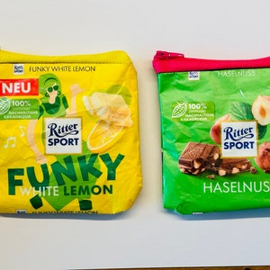 Tasche Kleine Ritter Sporttasche Nachhaltiger Schokoladenliebhaber Umweltfreundliches Geschenk Geldbörse Ritter Sport Geschenk Hanmade Geldbörse Bild 10