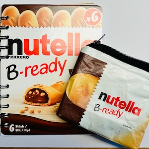 Nutella-Liebhaber-Geschenk handgemachtes Notizbuch nachhaltige Geschenkbeutel Nutella-Geschenk-Box-Set Geschenkschokolade-Liebhaber handgemachtes Notizbuch Nutella Recycle