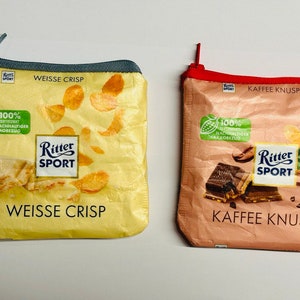 Tasche Kleine Ritter Sporttasche Nachhaltiger Schokoladenliebhaber Umweltfreundliches Geschenk Geldbörse Ritter Sport Geschenk Hanmade Geldbörse Bild 3