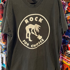 Vintage Rock for Choice T-shirt 1993 Benefit Concert Firehose Cows