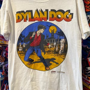 Vintage 90's Dylan Dog Comic Book Italian Horror Animation Logo No Tag L