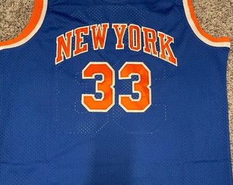 Kids NY Knicks (Patrick Ewing) #33 Vintage 80s Sand Knit NBA
