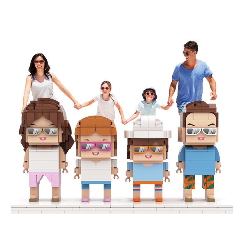 Personalized Mini Figure Block Toy: Custom UV Printed Bricks - Etsy