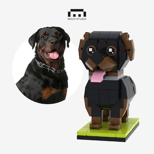Custom Dog Brick Figurine: Personalized Pet Portrait Gift - Etsy