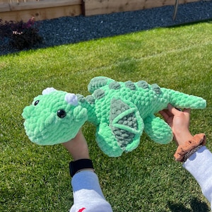 Crochet Dragon Pattern NO SEW, Download Amigurumi PDF Stuffed Animal Dragon Plushie image 4