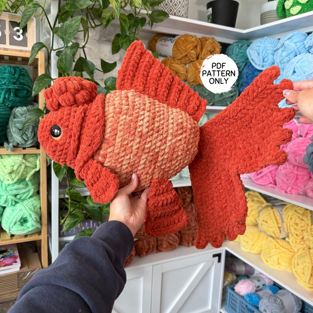 Crochet Goldfish Pattern Oranda Fish Pet Goldfish Download Amigurumi ...