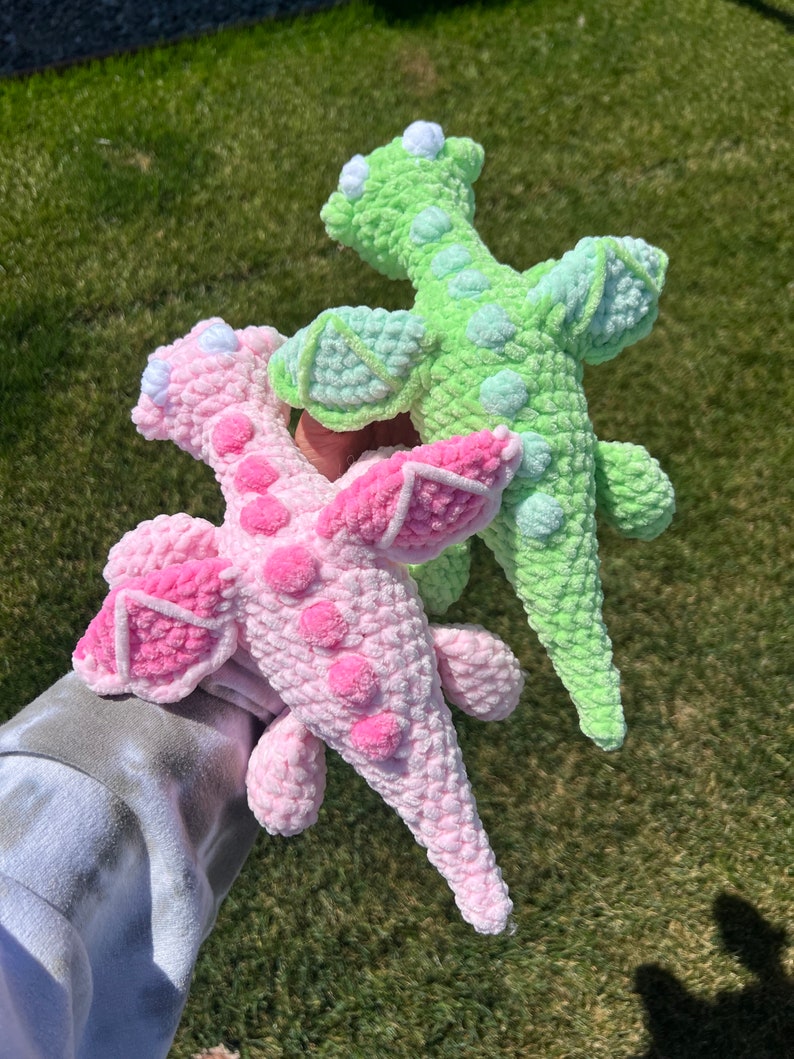 Crochet Dragon Pattern NO SEW, Download Amigurumi PDF Stuffed Animal Dragon Plushie image 7