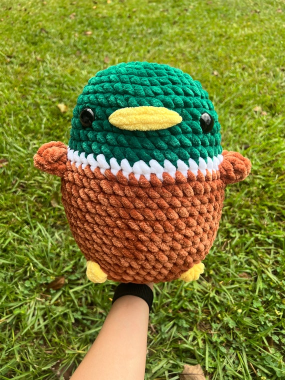 Jumbo Mallard Crochet Pattern NO SEW Beginner Friendly Amigurumi Stuffed  Animal PDF Download 