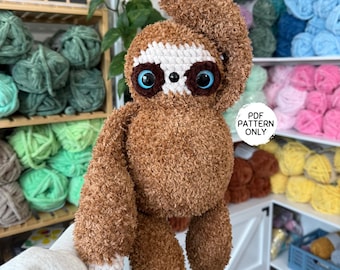 Sloth Crochet Pattern 2-in-1 Pattern Bundle Amigurumi Sloths Cute Beginner Friendly Stuffed Animal Baby