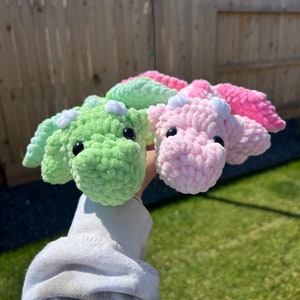 Crochet Dragon Pattern NO SEW, Download Amigurumi PDF Stuffed Animal Dragon Plushie image 6