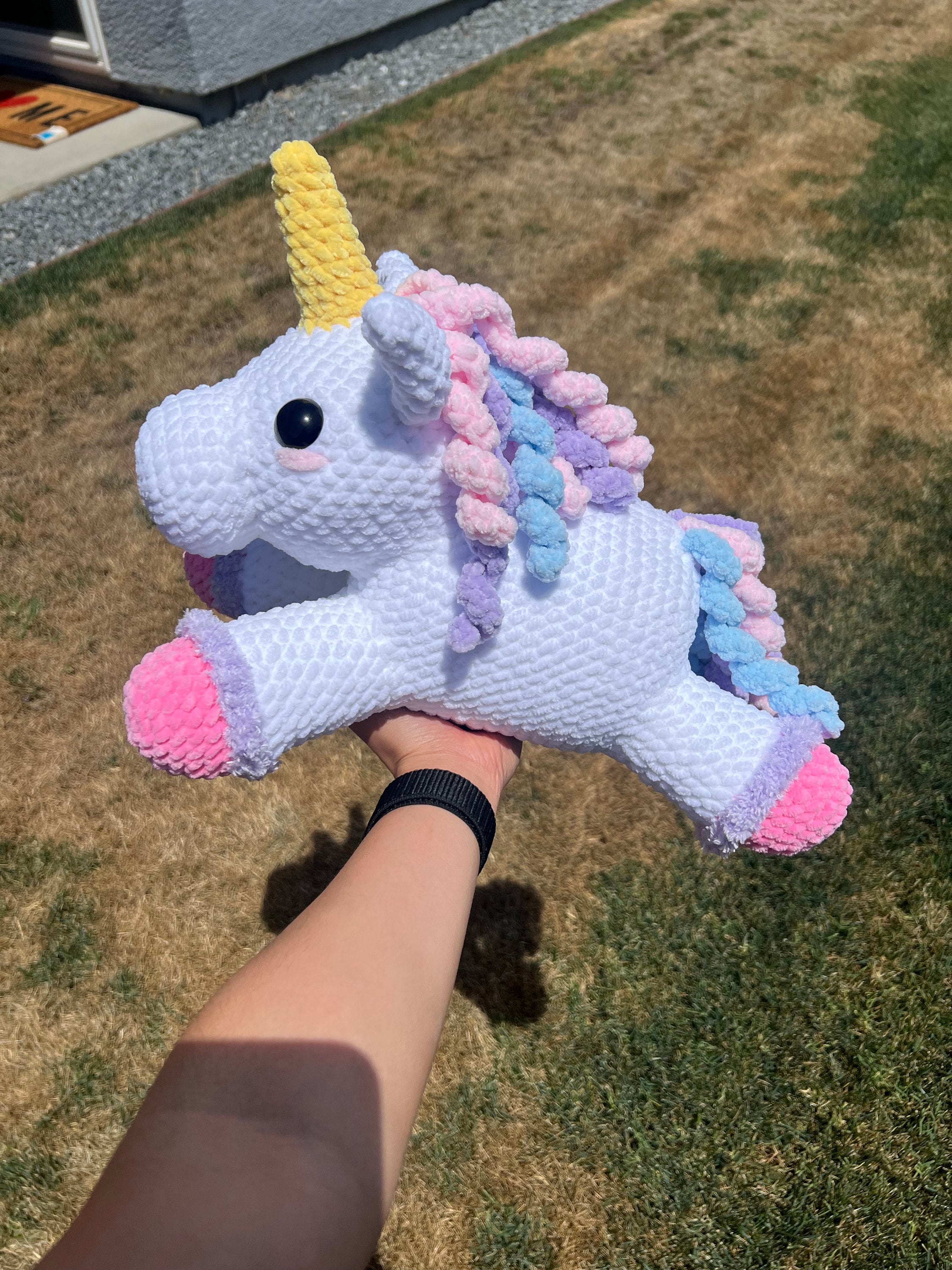 Crochet Unicorn Pattern Pegasus Jumbo Magical Horse Amigurumi PDF