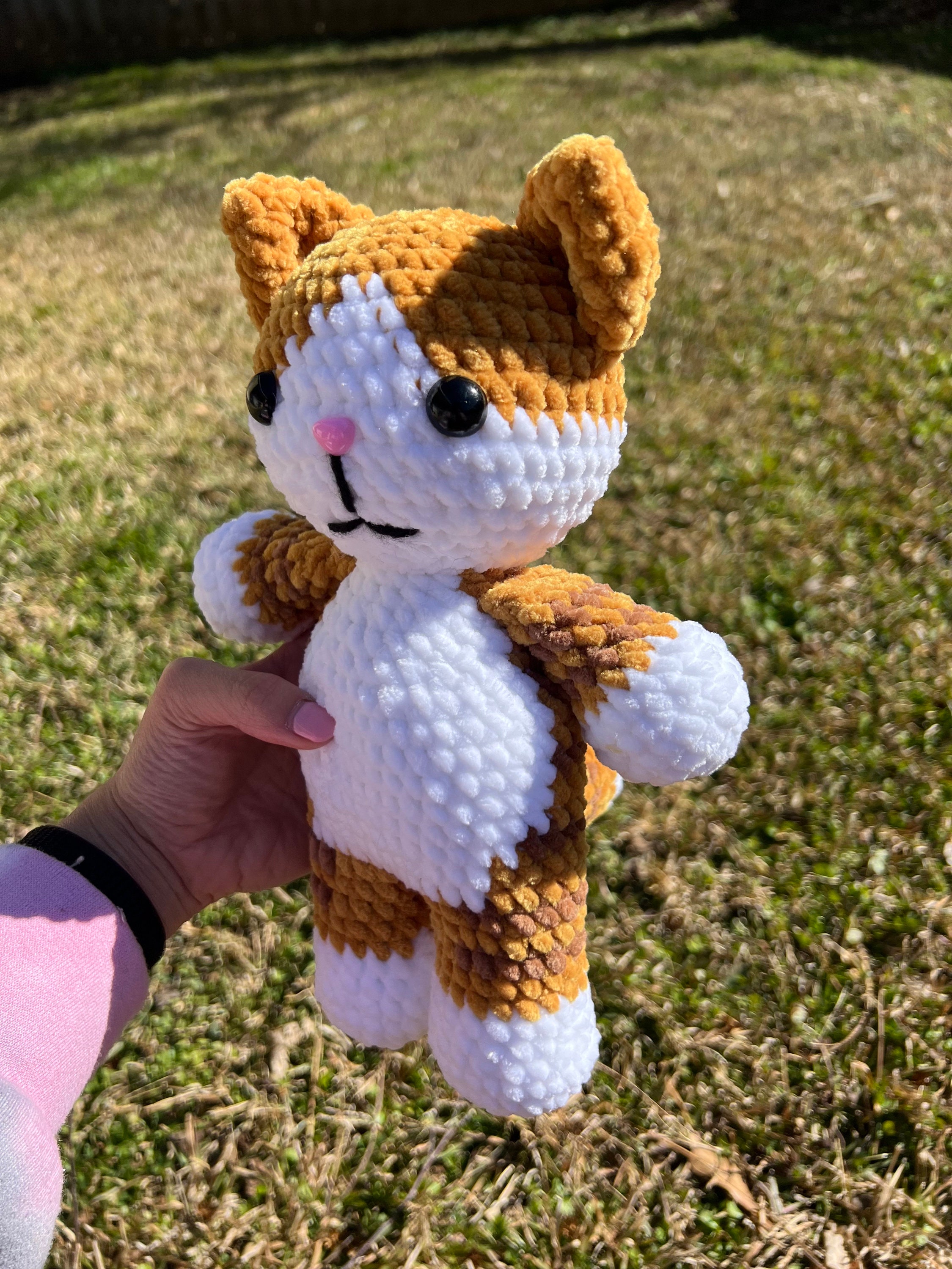 蝶ネクタイ付き猫のかぎ針編みパターン 初心者向け 縫いやすい