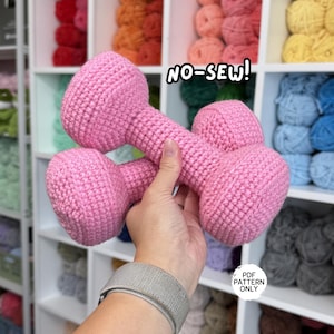 Crochet Dumbbell Pattern No Sew Gym Workout Weights