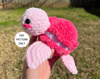 Mini Macaron Turtle Crochet Pattern Mini Size Download Beginner Friendly Amigurumi PDF Stuffed Animal Macaroon Turtle