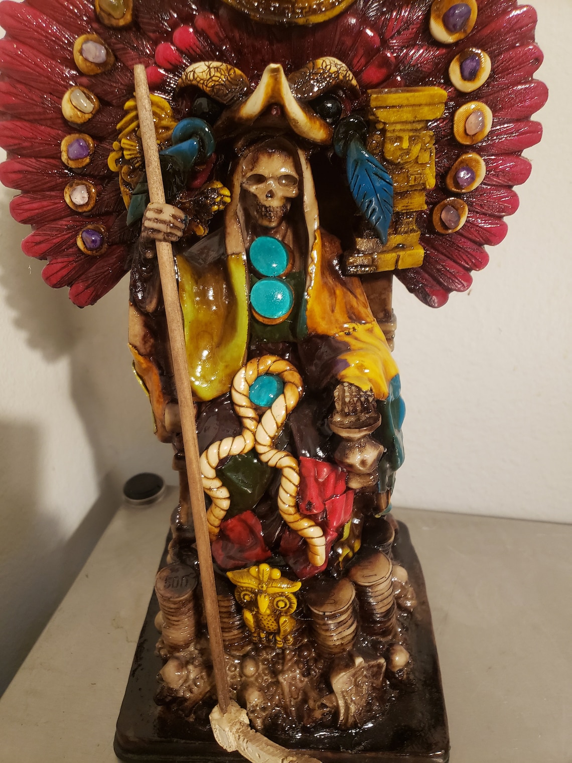 Santa muerte aztec statue 15 inches imported from mexico Etsy