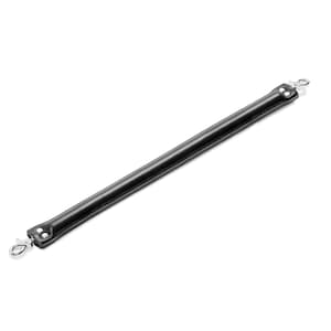 Handmade Premium Leather Spreader Bar – Optional loops – 12 Leather Colors&6 Hardware Colors – NickelFree plated Hardware–Aluminium Base 22&quot;