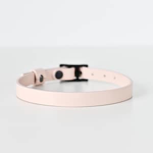 Custom Handmade Leather Day Collar for Adults – Discreet Submissive Choker – 12 Leather Colors & 4 Hardware Colors – One Price for All Sizes