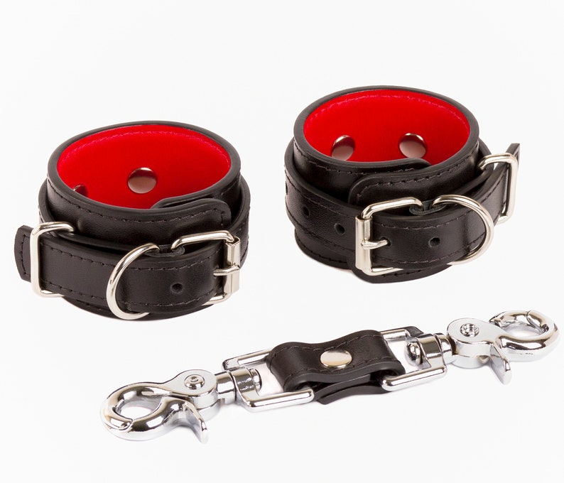 Bracelet Black Leather Fluffy Handcuffs Bracelets Soft Wrist Cuffs Fluffy Hand Cuff Set Leather Bedroom Handcuffs Cuffs Bracelet